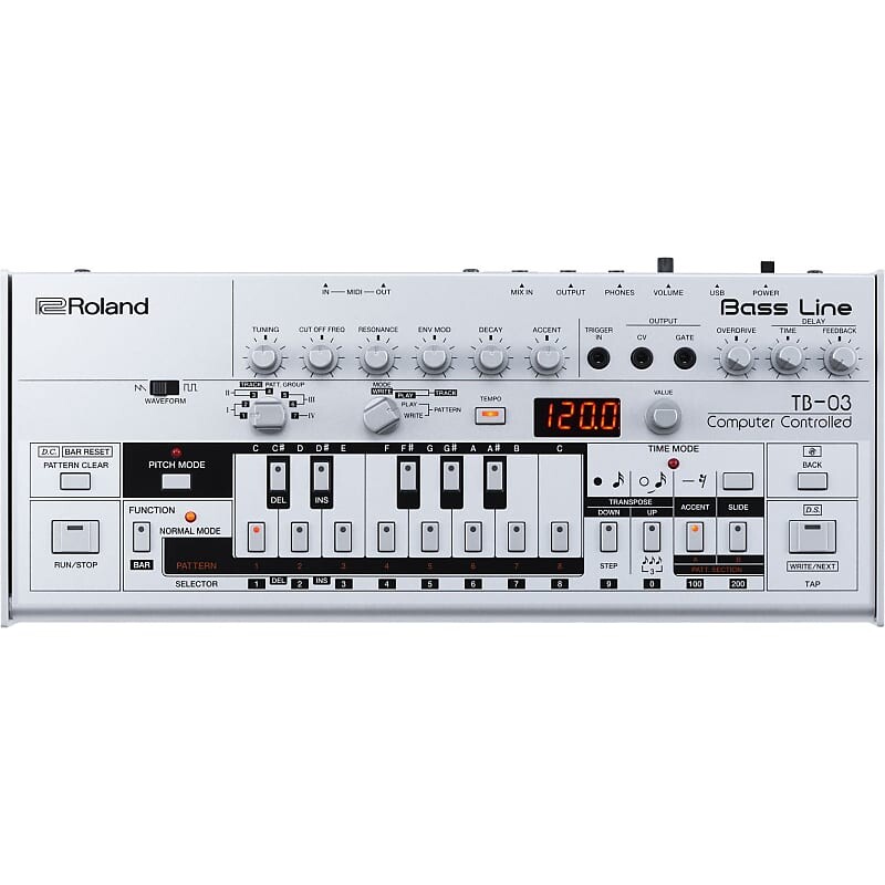 Синтезатор басовой линии Roland TB-03 TB-03 Bass Line Synthesizer
Синтезатор басовой линии Roland TB-03 TB-03 Bass Line Synthesizer