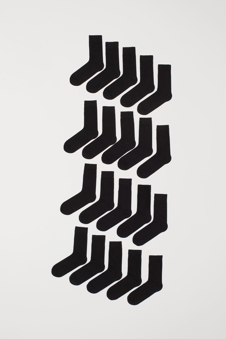 20 пар носков H&M, черный
20 пар носков H&M, черный