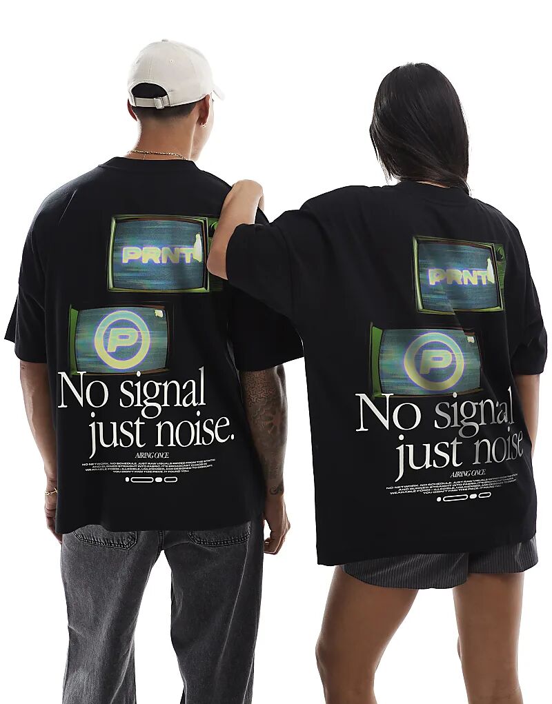 Футболка большого размера PRNT No signal черного цвета
Футболка большого размера PRNT No signal черного цвета