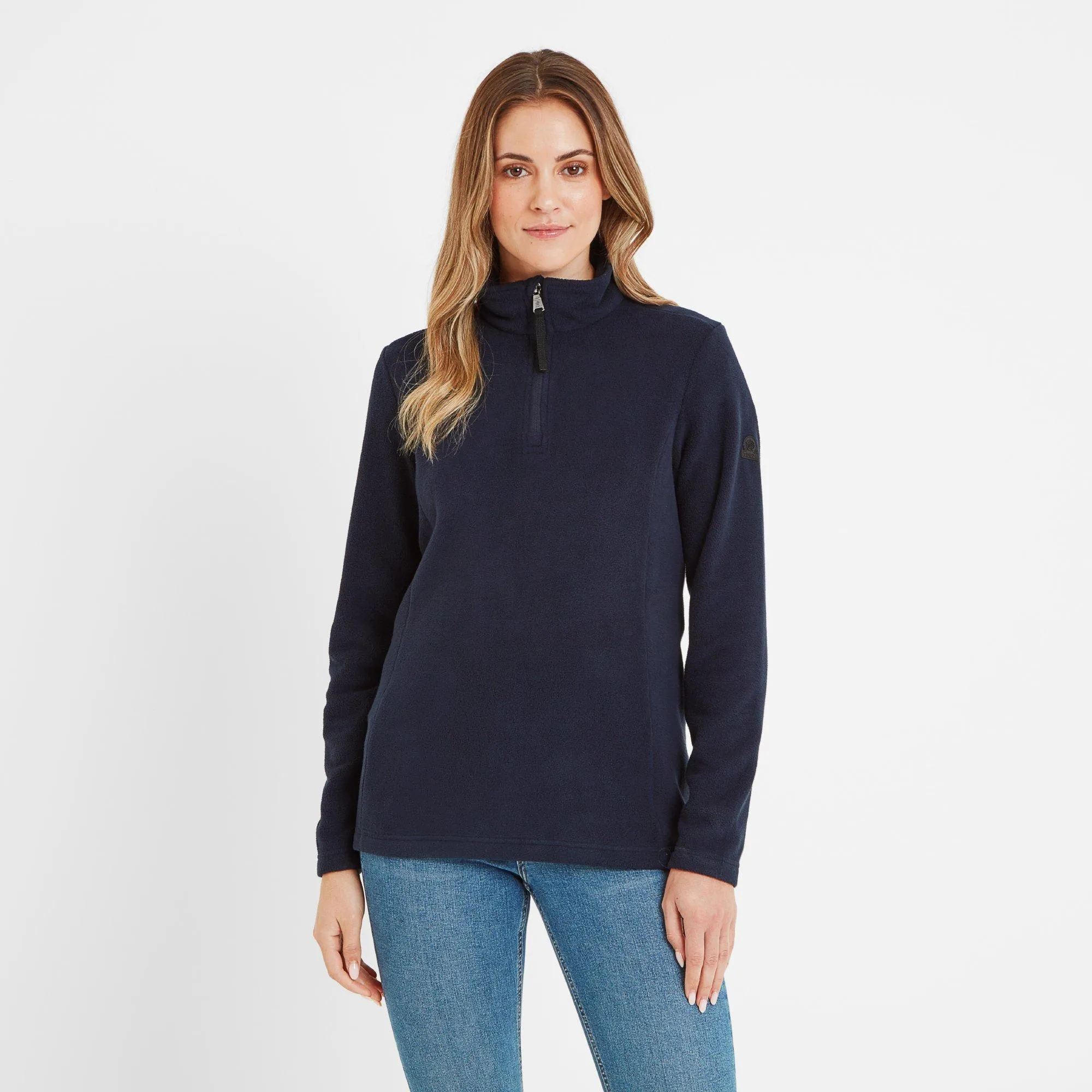 Флис Revive с молнией на четверть TOG24, синий 
Флис Revive с молнией на четверть TOG24, синий