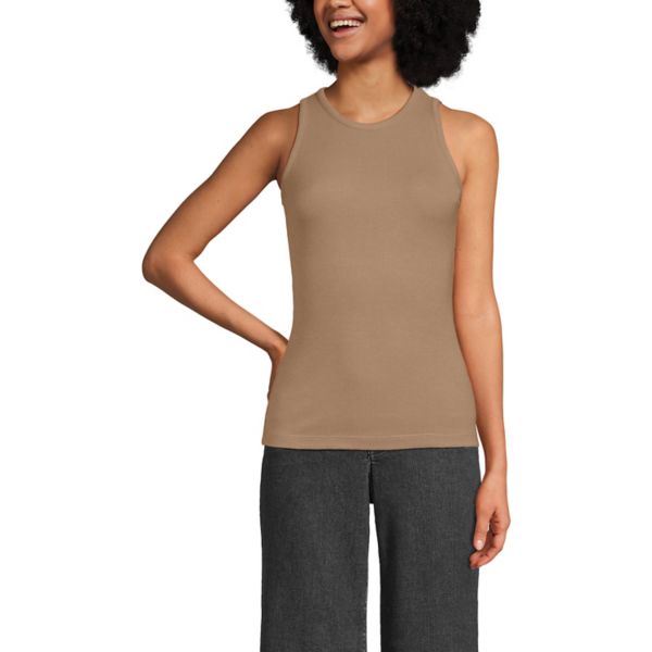 Женская драпированная майка в рубчик Lands' End, цвет rich camel
Женская драпированная майка в рубчик Lands' End, цвет rich camel