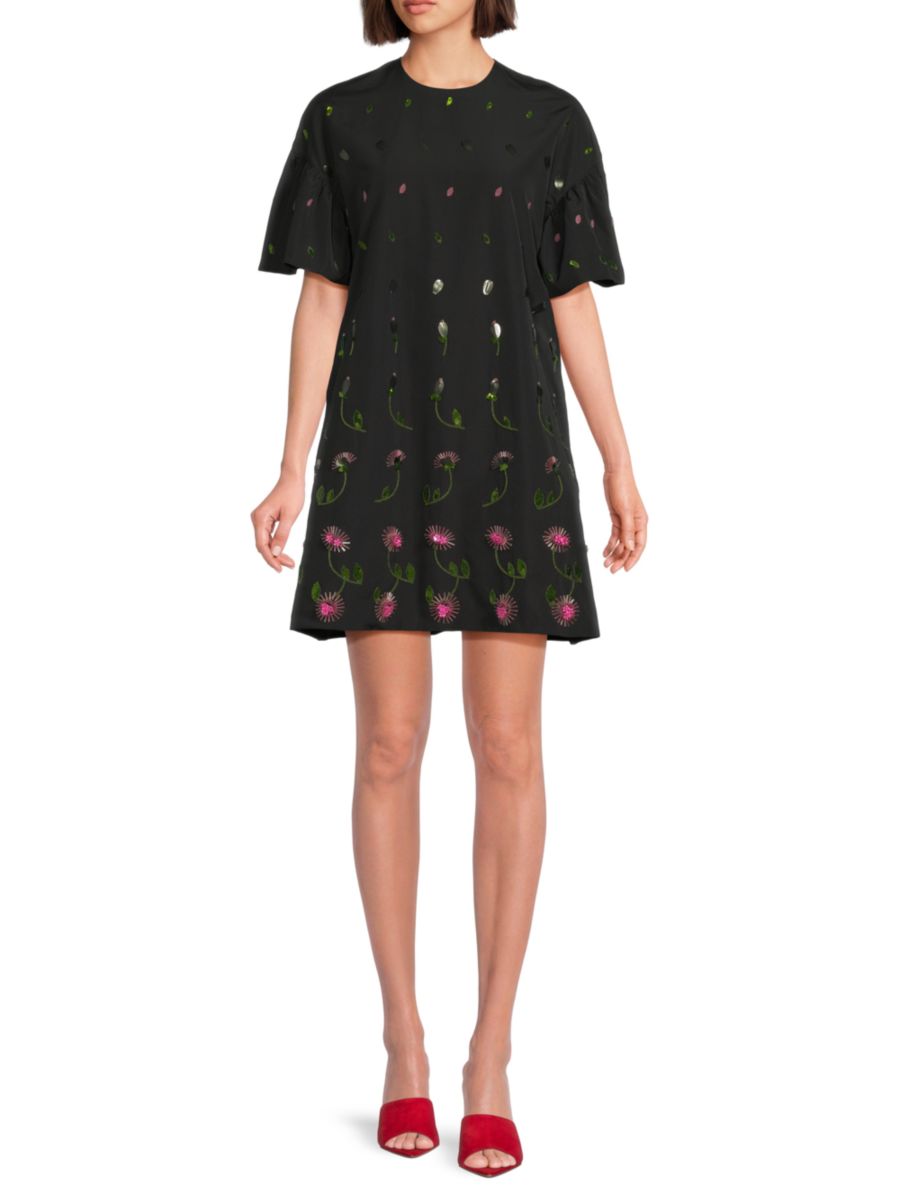 Вышитое мини-платье А-силуэта Valentino, цвет Nero
Вышитое мини-платье А-силуэта Valentino, цвет Nero