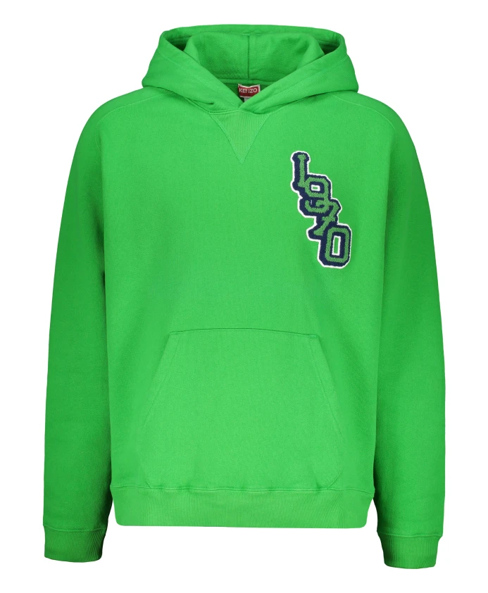 Регулируемая хлопковая толстовка с нашивкой с логотипом. Kenzo, зеленый
Регулируемая хлопковая толстовка с нашивкой с логотипом. Kenzo, зеленый