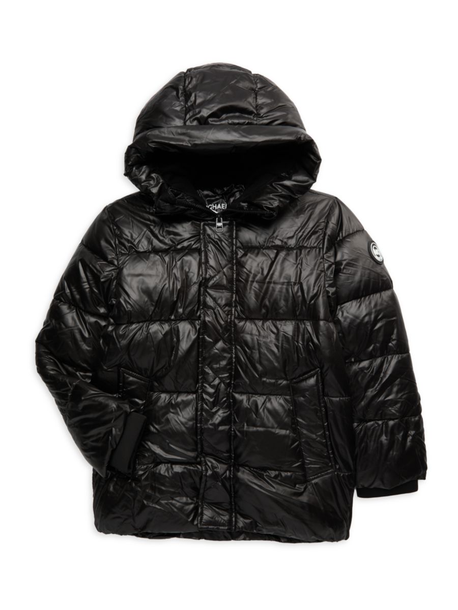 Куртка-пуховик с капюшоном для маленьких мальчиков Michael Kors, черный
Куртка-пуховик с капюшоном для маленьких мальчиков Michael Kors, черный