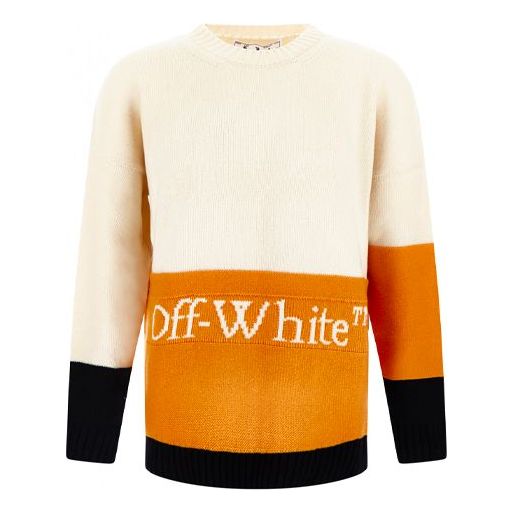Свитер men's fw21 logo pattern loose long sleeves colorblock wool sweater white Off-White, белый
Свитер men's fw21 logo pattern loose long sleeves colorblock wool sweater white Off-White, белый