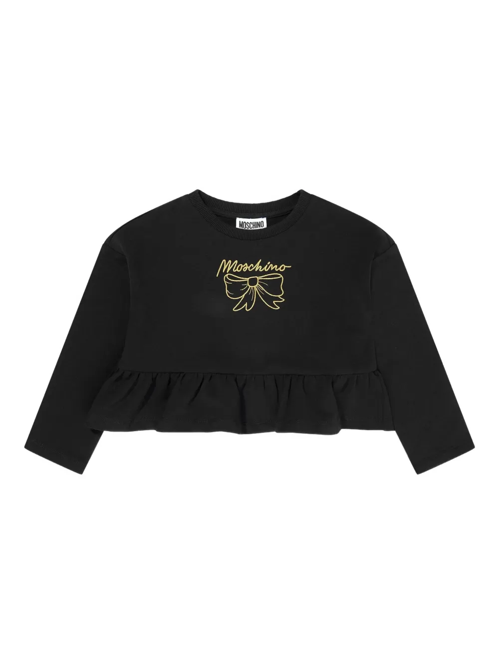 Хлопковая толстовка Moschino Kids, черный
Хлопковая толстовка Moschino Kids, черный