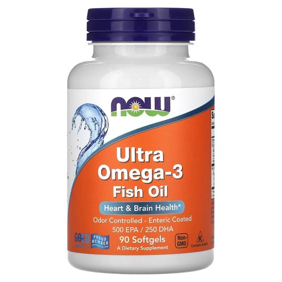 Рыбий жир NOW Foods Ultra Omega-3, 90 мягких капсул
Рыбий жир NOW Foods Ultra Omega-3, 90 мягких капсул