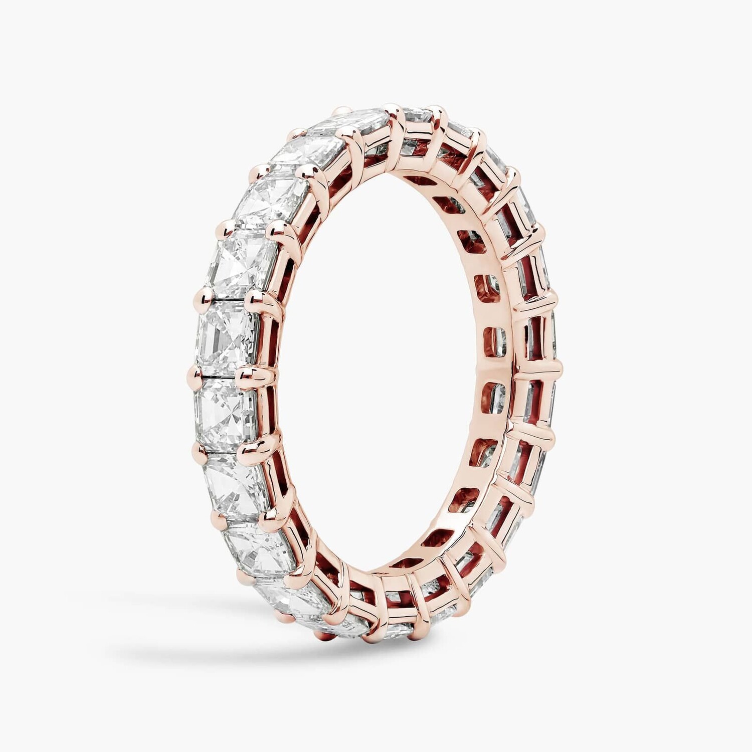 Кольцо с выращенным в лаборатории бриллиантом Asscher Cut Eternity из 14-каратного розового золота (3 карата, двойной цвет - FG / VS2-SI1) Blue Nile
Кольцо с выращенным в лаборатории бриллиантом Asscher Cut Eternity из 14-каратного розового золота (3 карата, двойной цвет - FG / VS2-SI1) Blue Nile