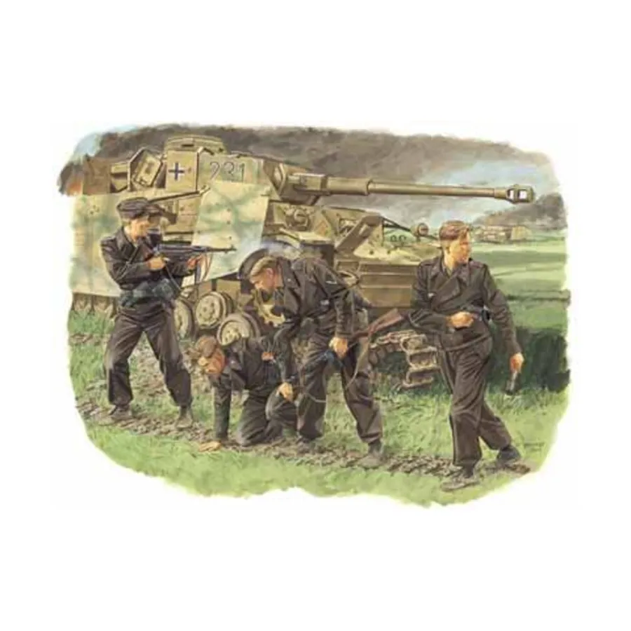 Выжившие танковые экипажи - Курск, 1943 г., Dragon Models - '39 to '45 Series - Germany (1:35)
Выжившие танковые экипажи - Курск, 1943 г., Dragon Models - '39 to '45 Series - Germany (1:35)