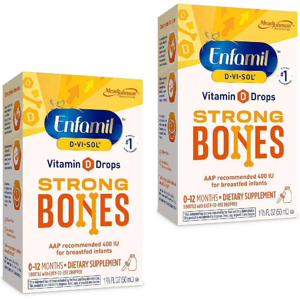 Витамин D3 Enfamil Baby D-Vi-Sol для младенцев, 2x50мл
Витамин D3 Enfamil Baby D-Vi-Sol для младенцев, 2x50мл