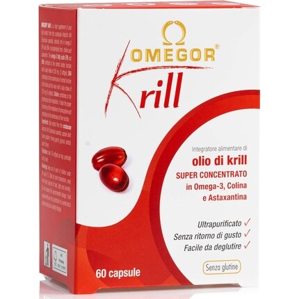 Omegor Omeg Krill Pure Krill Superba Oil Supplement с омега-3, холином и астаксантином 60 капсул
Omegor Omeg Krill Pure Krill Superba Oil Supplement с омега-3, холином и астаксантином 60 капсул