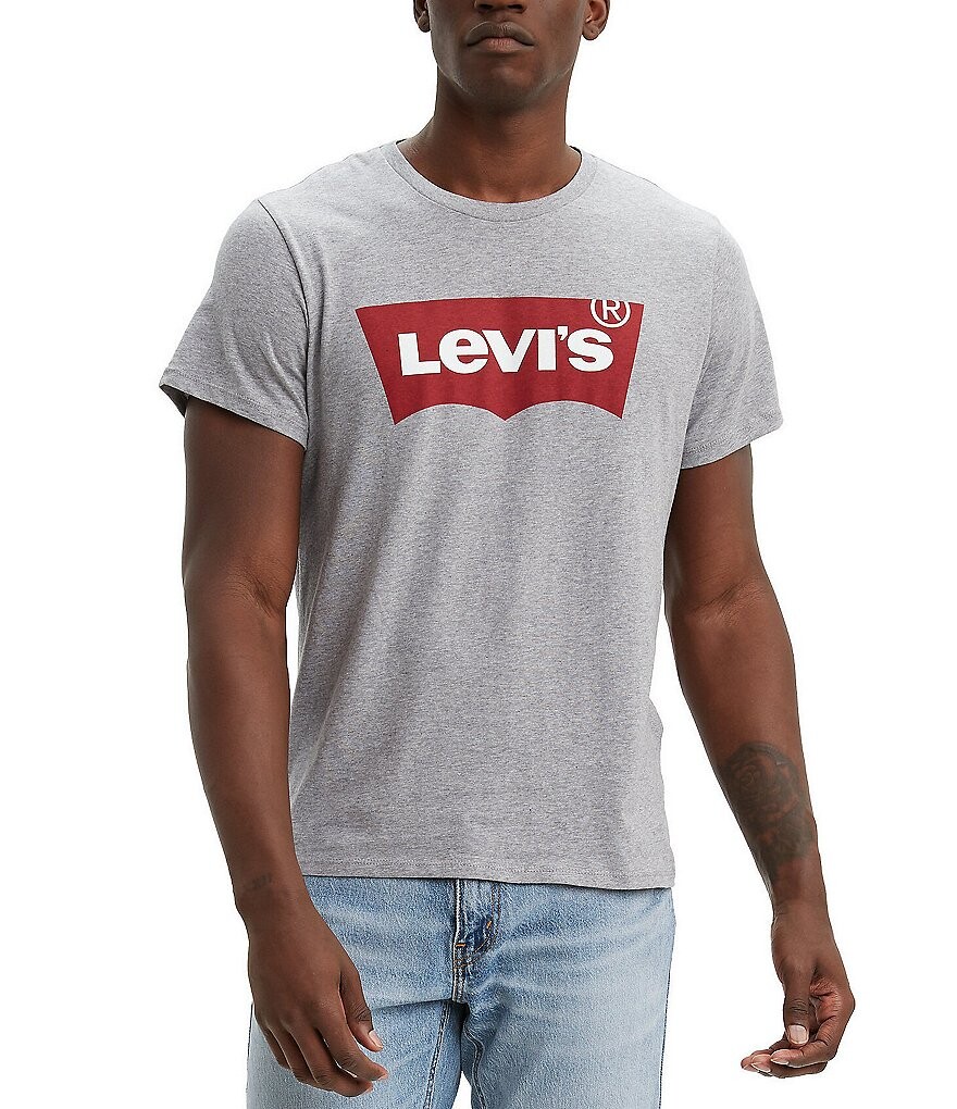 Футболка Levi's с короткими рукавами и втачным вырезом с рисунком «летучая мышь», серый
Футболка Levi's с короткими рукавами и втачным вырезом с рисунком «летучая мышь», серый