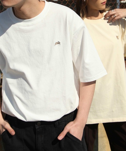 Футболка с вышивкой животных, 100% хлопок, свободный крой, унисекс ZIP FIVE, белый
Футболка с вышивкой животных, 100% хлопок, свободный крой, унисекс ZIP FIVE, белый