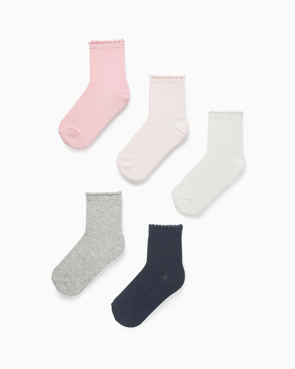 Набор из 5 пар детских носков с гибким волнистым верхом Zippy, многоцветный
Набор из 5 пар детских носков с гибким волнистым верхом Zippy, многоцветный