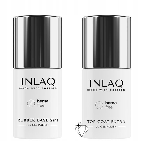 Набор: гибридная каучуковая база, 6 мл + гибридный глянцевый топ, 6 мл Inlaq
Набор: гибридная каучуковая база, 6 мл + гибридный глянцевый топ, 6 мл Inlaq