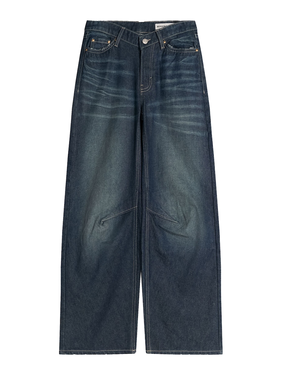 Мешковатые джинсы Bershka, темно-синий
Мешковатые джинсы Bershka, темно-синий
