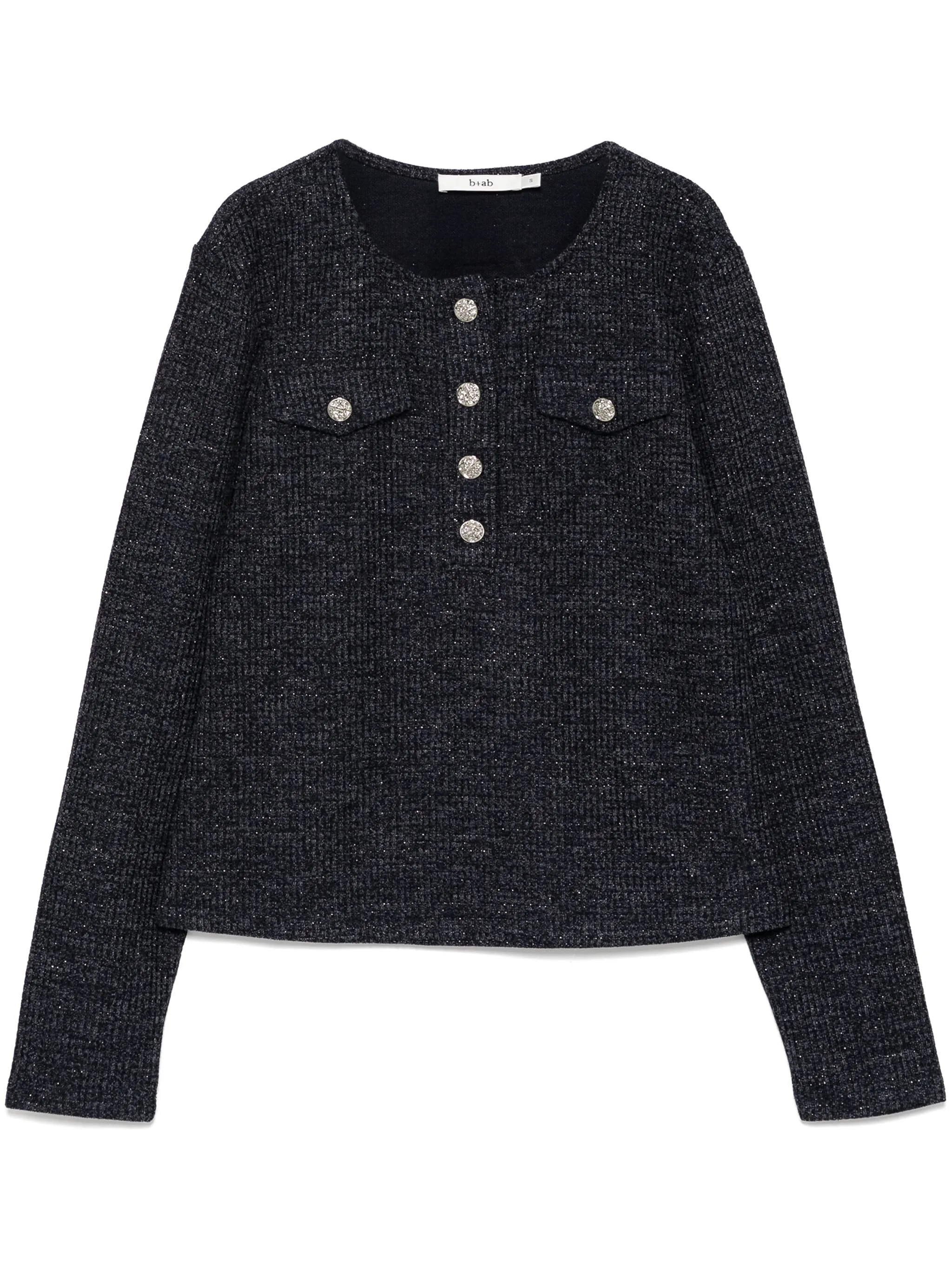 Трикотажный топ хенли B+Ab, синий
Трикотажный топ хенли B+Ab, синий