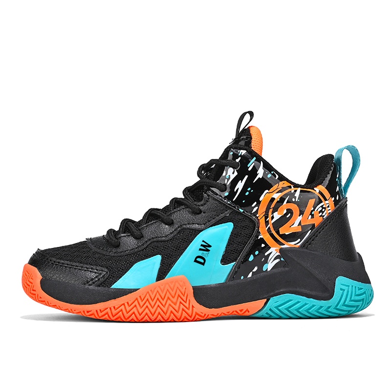 Детские баскетбольные кроссовки с противоскользящей подошвой, амортизирующей, износостойкой, дышащей подошвой и средним верхом D&W, черный/оранжевый
Детские баскетбольные кроссовки с противоскользящей подошвой, амортизирующей, износостойкой, дышащей подошвой и средним верхом D&W, черный/оранжевый