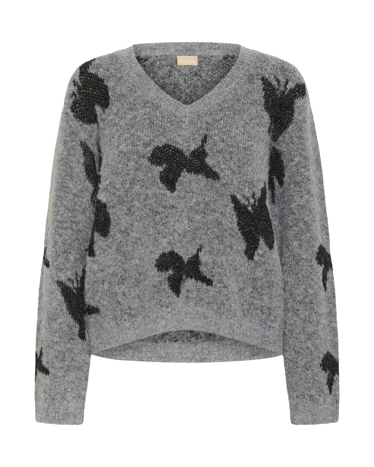 CULTURE Свитер в крапчато-сером цвете
CULTURE Свитер в крапчато-сером цвете