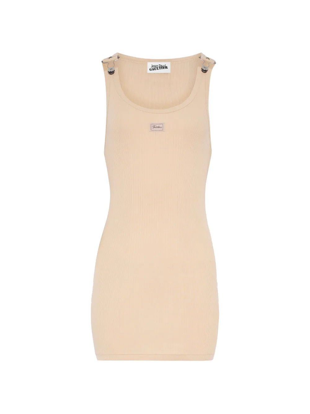 Вязаное мини-платье в рубчик Jean Paul Gaultier, бежевый
Вязаное мини-платье в рубчик Jean Paul Gaultier, бежевый