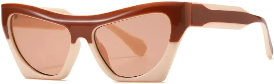 Модные винтажные солнцезащитные очки для женщин в стиле панк, роскошные женские солнцезащитные очки с защитой от УФ-излучения UV400 VFDHN, Beige Champagne
Модные винтажные солнцезащитные очки для женщин в стиле панк, роскошные женские солнцезащитные очки с защитой от УФ-излучения UV400 VFDHN, Beige Champagne