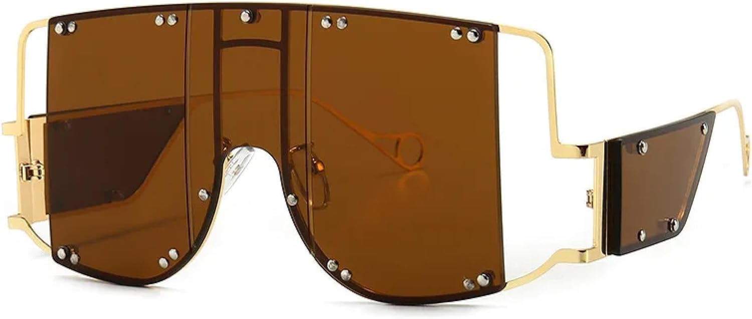 Роскошные модные солнцезащитные очки в панк-стиле с большой оправой для женщин и мужчин, винтажные, популярные, для путешествий, увеличенного размера, в стиле стимпанк, с защитой от УФ-излучения UV400 TYUVIVO, Tea
Роскошные модные солнцезащитные очки в панк-стиле с большой оправой для женщин и мужчин, винтажные, популярные, для путешествий, увеличенного размера, в стиле стимпанк, с защитой от УФ-излучения UV400 TYUVIVO, Tea