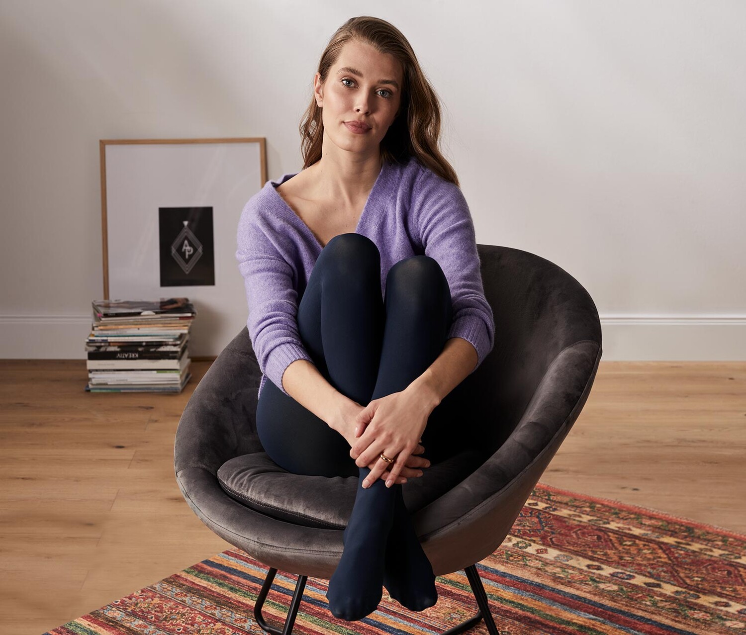 Колготки Tchibo, 1x черный, 1x темно-синий 
Колготки Tchibo, 1x черный, 1x темно-синий