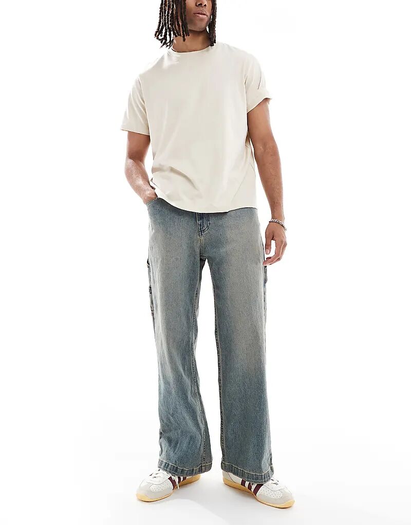 Джинсы Hollister Super Baggy Carpenter темно-синего цвета
Джинсы Hollister Super Baggy Carpenter темно-синего цвета