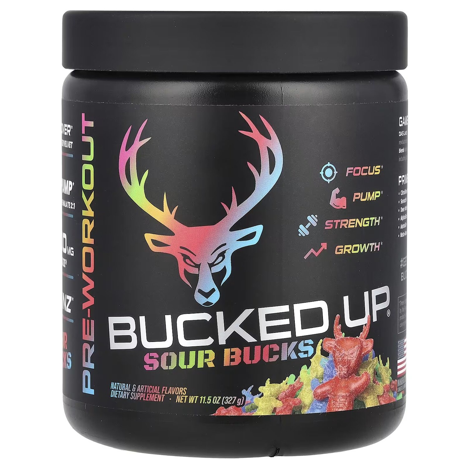 Перед тренировкой, Sour Bucks, кислые мармеладные конфеты, 11,5 унций (327 г) Bucked Up
Перед тренировкой, Sour Bucks, кислые мармеладные конфеты, 11,5 унций (327 г) Bucked Up