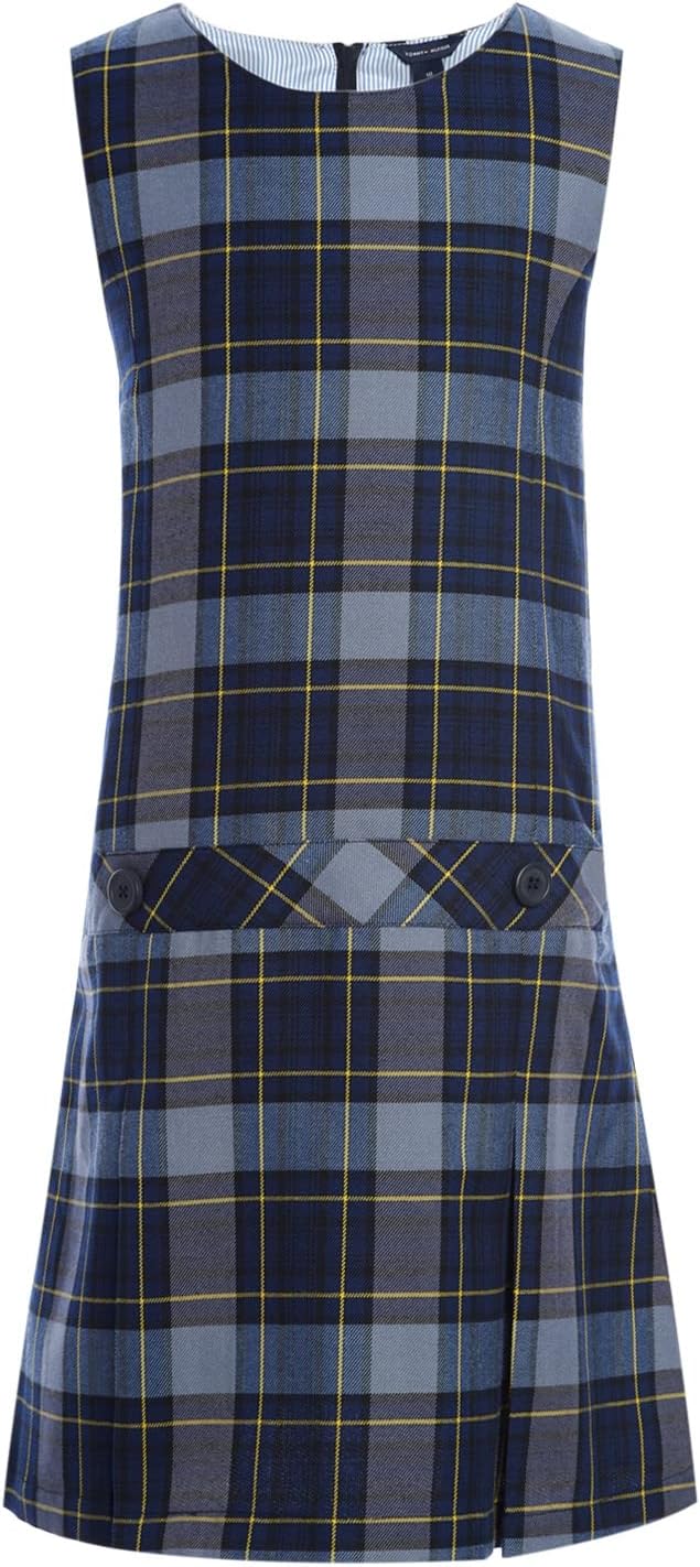 Платье-джемпер без рукавов в клетку для девочек Tommy Hilfiger, детская школьная форма, Classic Navy Plaid
Платье-джемпер без рукавов в клетку для девочек Tommy Hilfiger, детская школьная форма, Classic Navy Plaid