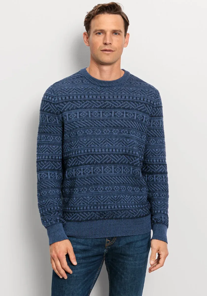 OLYMP Свитер с круглым вырезом "OLYMP Knit Casual" с модной структурой, цвет морской волны
OLYMP Свитер с круглым вырезом "OLYMP Knit Casual" с модной структурой, цвет морской волны