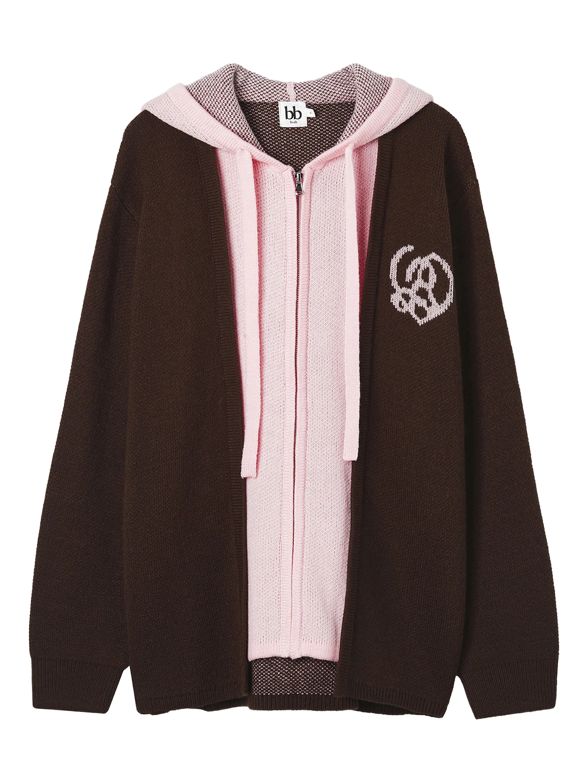 Кардиган на молнии с капюшоном B+Ab, коричневый
Кардиган на молнии с капюшоном B+Ab, коричневый