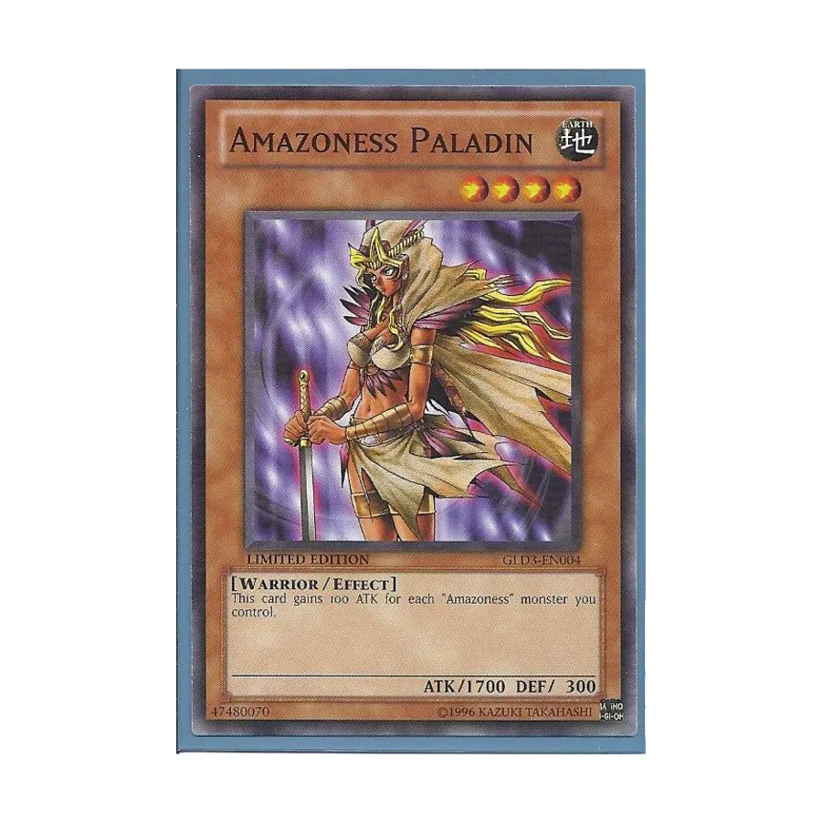 CCG Амазонка Паладин (Обычный), Yu-Gi-Oh - Gold Series 3 - Singles 
CCG Амазонка Паладин (Обычный), Yu-Gi-Oh - Gold Series 3 - Singles
