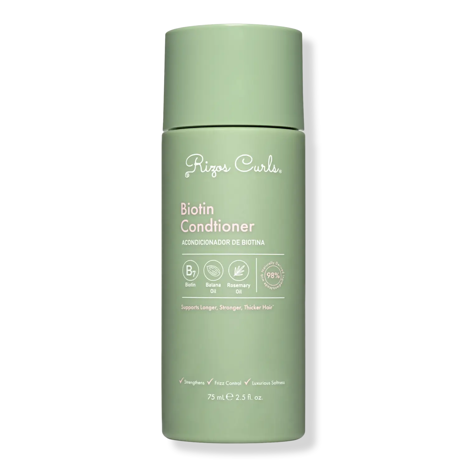 Кондиционер с биотином Rizos Curls, 2.5 oz
Кондиционер с биотином Rizos Curls, 2.5 oz