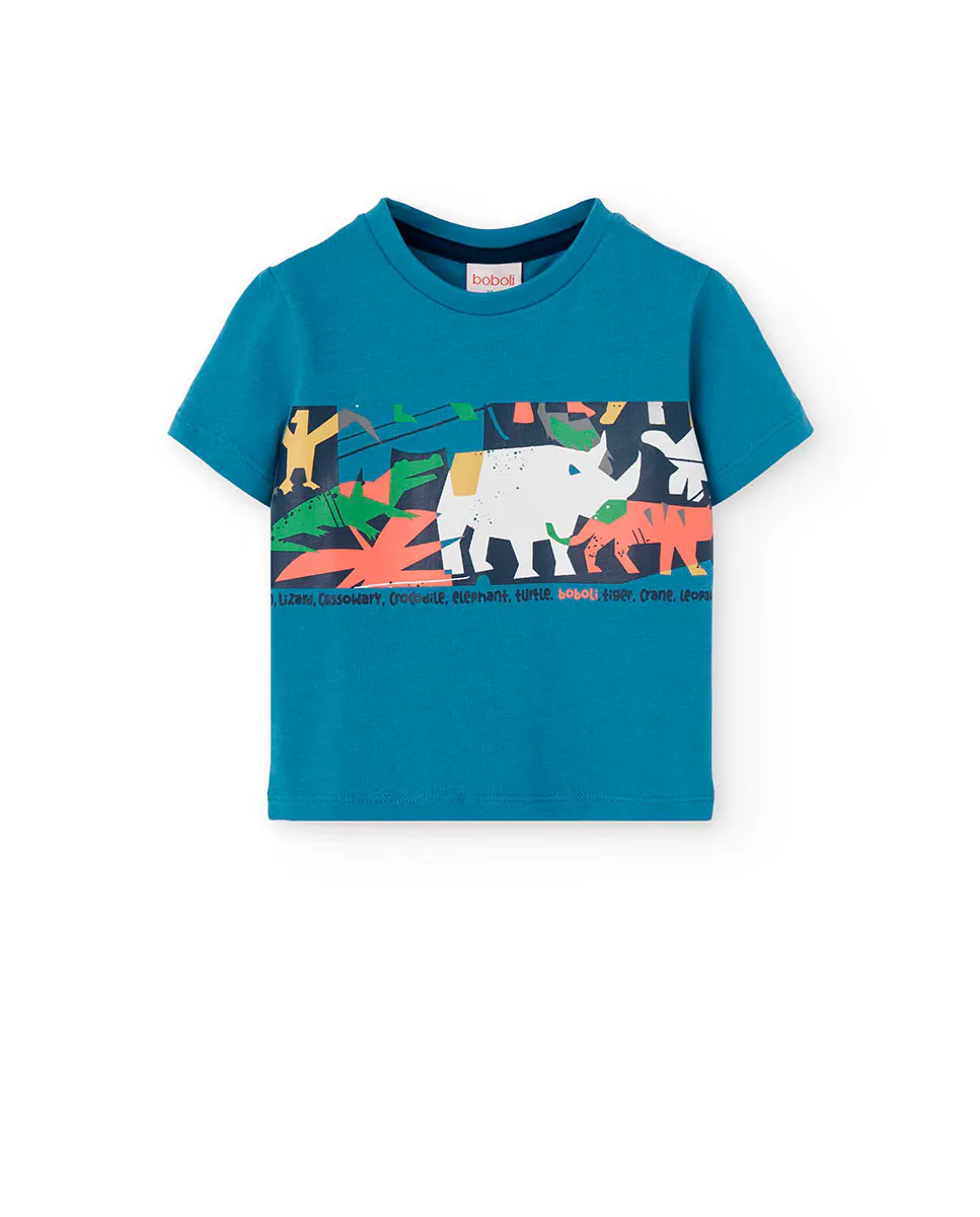 Baby boy футболка с коротким рукавом и круглым вырезом Boboli, синий
Baby boy футболка с коротким рукавом и круглым вырезом Boboli, синий