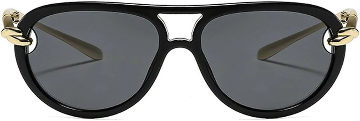 Laureles Винтажные солнцезащитные очки «кошачий глаз» с двойным лучом, модные очки в стиле Y2k для женщин, черные, цвета шампанского, очки-пилот для мужчин, C1
Laureles Винтажные солнцезащитные очки «кошачий глаз» с двойным лучом, модные очки в стиле Y2k для женщин, черные, цвета шампанского, очки-пилот для мужчин, C1