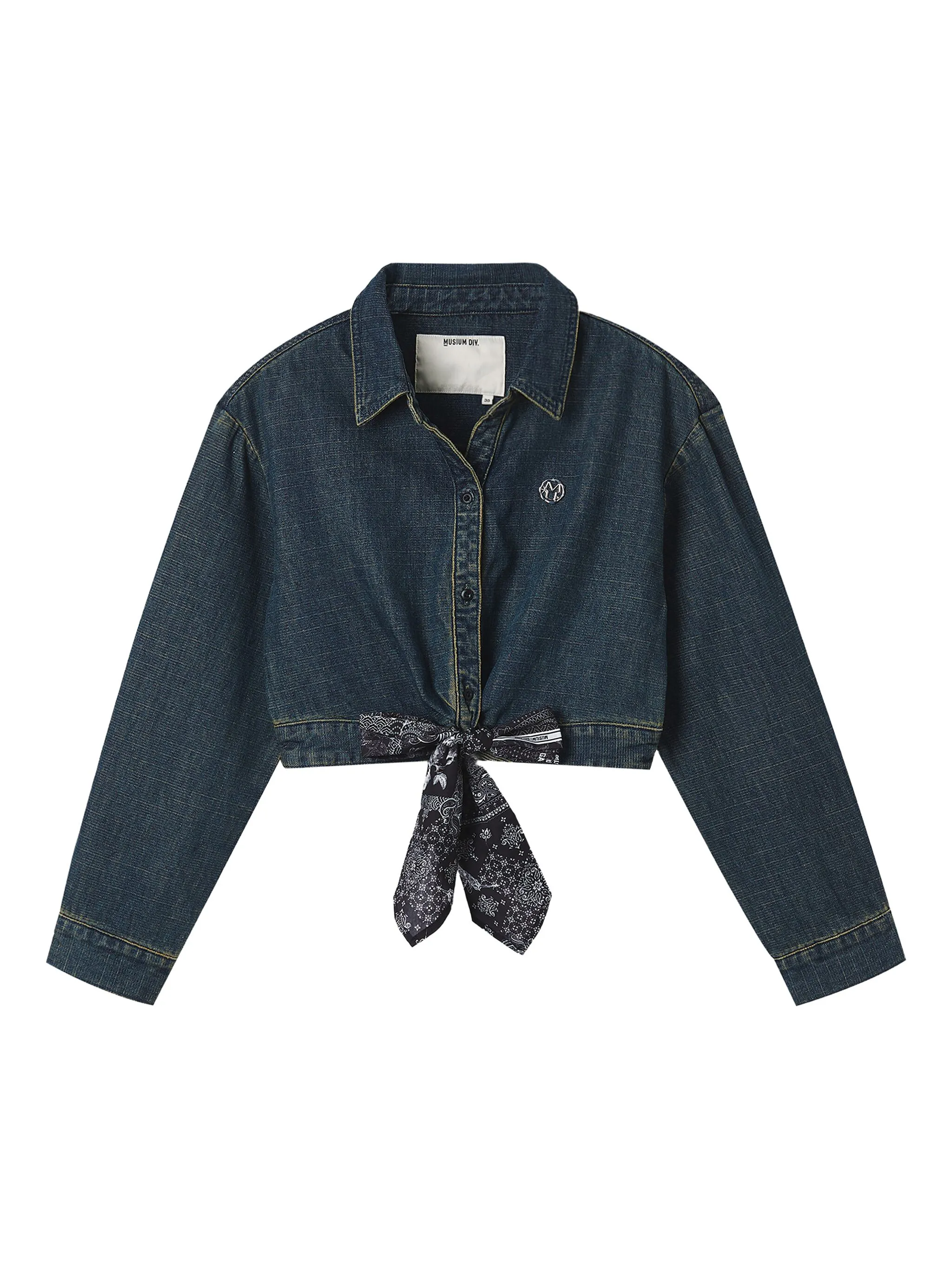 Джинсовая рубашка с поясом Musium Div., синий
Джинсовая рубашка с поясом Musium Div., синий