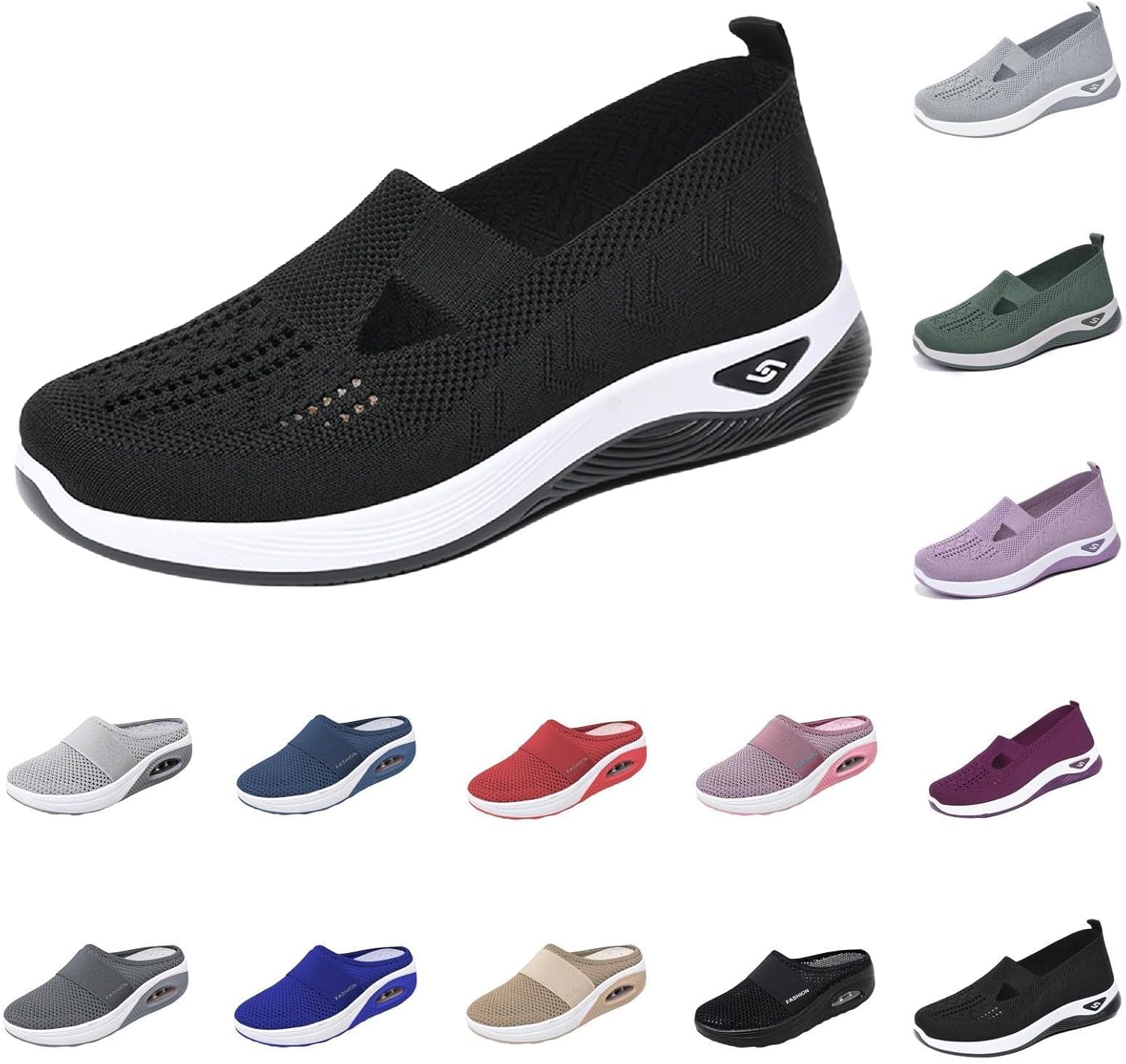 Кроссовки uSecee Mule для женщин и мужчин, сетчатые, широкие, для ходьбы, с открытой спиной, без задника, на платформе, легкие, дышащие, противоскользящие, домашние тапочки, сланцы, с закрытым носком, черный
Кроссовки uSecee Mule для женщин и мужчин, сетчатые, широкие, для ходьбы, с открытой спиной, без задника, на платформе, легкие, дышащие, противоскользящие, домашние тапочки, сланцы, с закрытым носком, черный