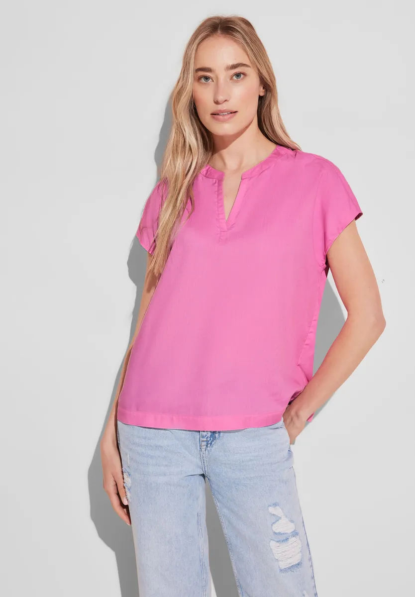 STREET ONE блузка с короткими рукавами, выполненная из мягкой вискозы, розовый
STREET ONE блузка с короткими рукавами, выполненная из мягкой вискозы, розовый