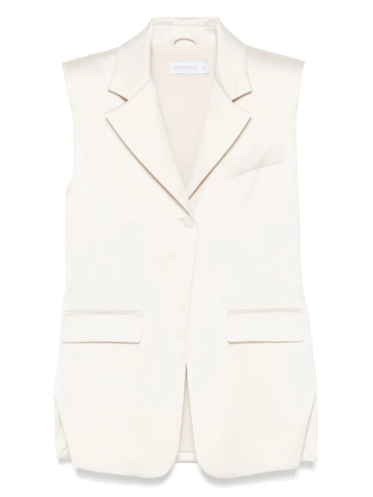 Жилет с атласной отделкой Patrizia Pepe, белый
Жилет с атласной отделкой Patrizia Pepe, белый