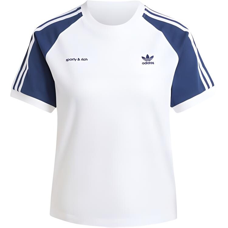 Футболка женская белая от SPORTY & RICH Collaboration Adidas Originals 
Футболка женская белая от SPORTY & RICH Collaboration Adidas Originals