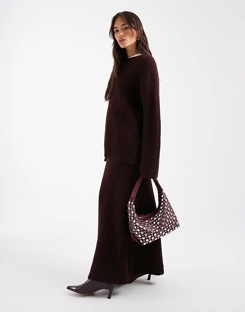 4th & Reckless шерстяной трикотажный джемпер свободного кроя с широкими рукавами, цвет сливовый
4th & Reckless шерстяной трикотажный джемпер свободного кроя с широкими рукавами, цвет сливовый