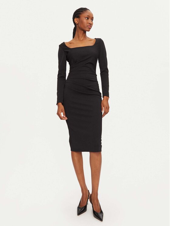 Коктейльное платье стандартного кроя Rinascimento, черный
Коктейльное платье стандартного кроя Rinascimento, черный