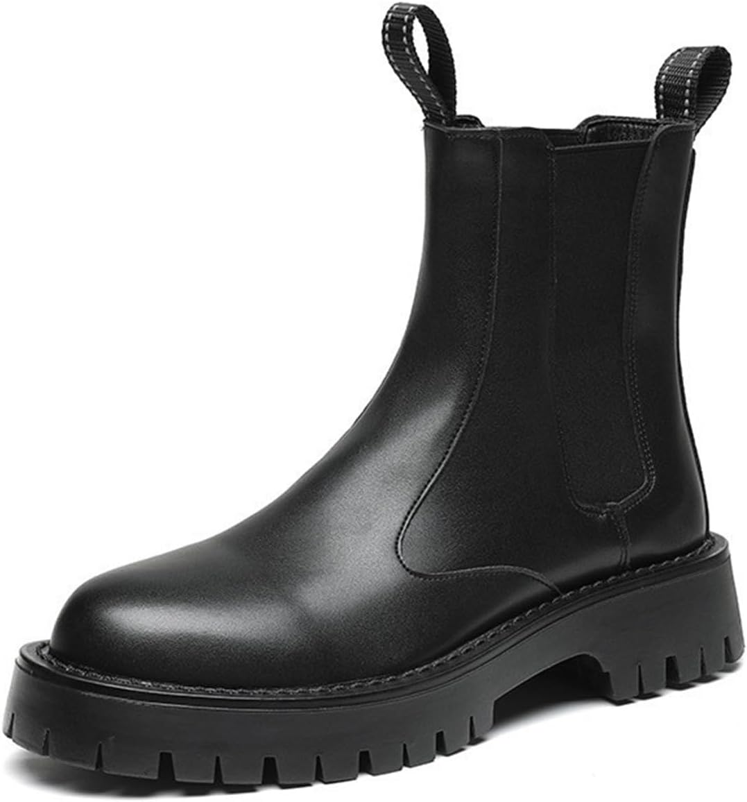Мужские кожаные ботинки Челси, слипоны, деловые формальные ботинки, с грубой подошвой, для прогулок, повседневные, короткие ботинки для мужчин Generic, черный
Мужские кожаные ботинки Челси, слипоны, деловые формальные ботинки, с грубой подошвой, для прогулок, повседневные, короткие ботинки для мужчин Generic, черный