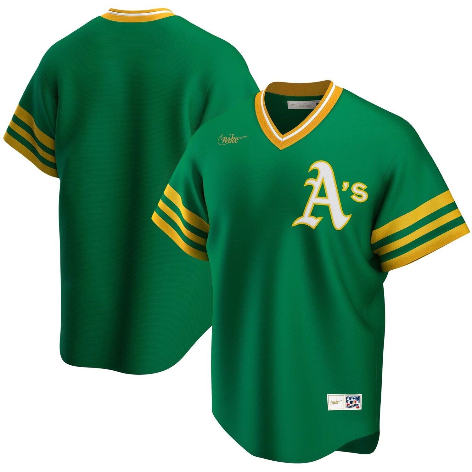 Мужская футболка команды Kelly Green Oakland Athletics Road Cooperstown Collection Nike
Мужская футболка команды Kelly Green Oakland Athletics Road Cooperstown Collection Nike