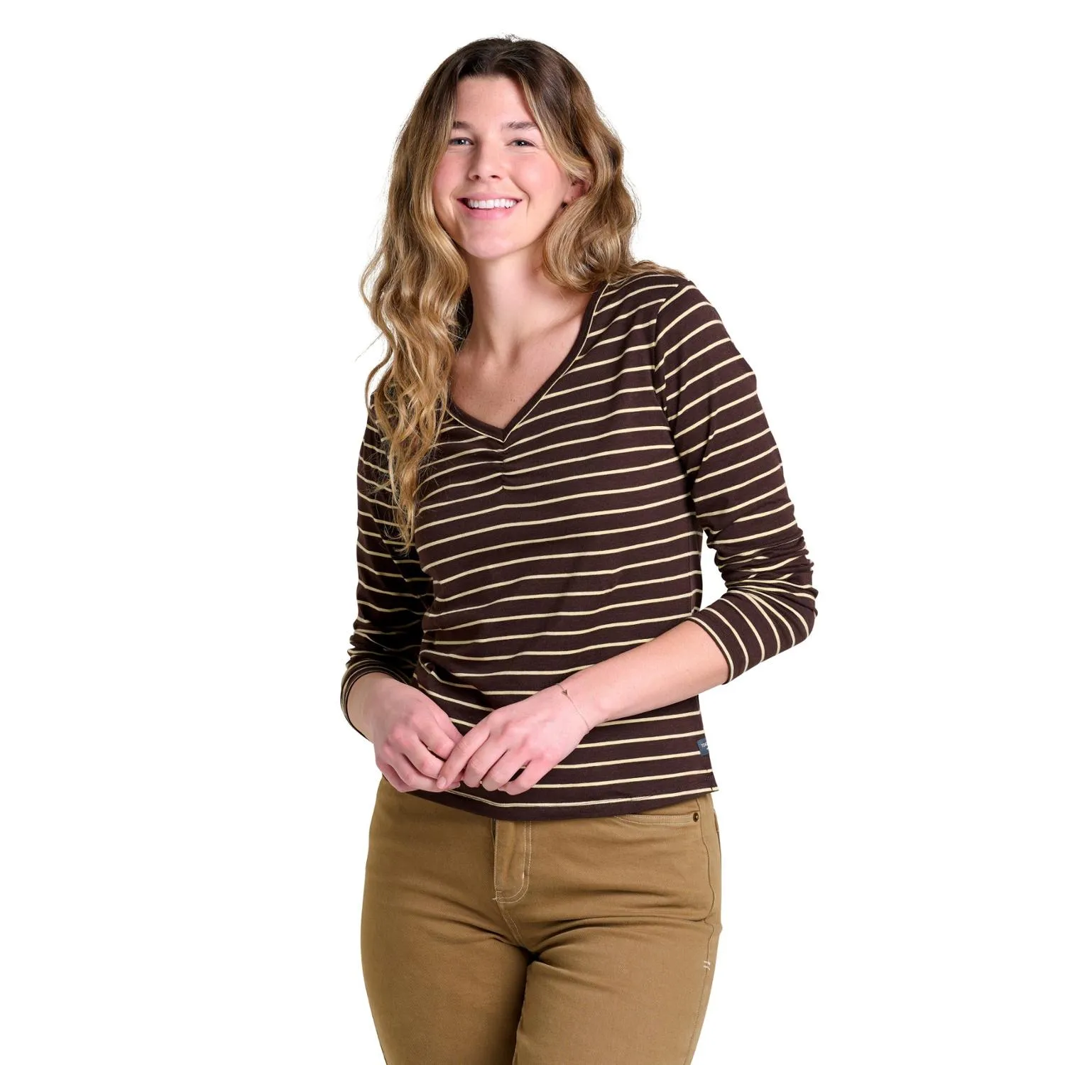 Женская футболка с длинными рукавами Toad&Co, Carob Stripe
Женская футболка с длинными рукавами Toad&Co, Carob Stripe