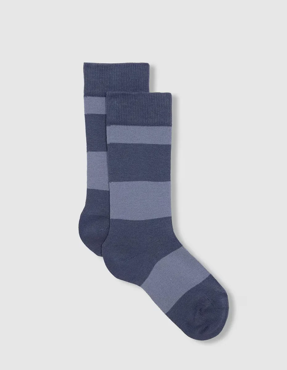 Носки в полоску для мальчиков с контрастным носком и каблуком Gocco, синий
Носки в полоску для мальчиков с контрастным носком и каблуком Gocco, синий