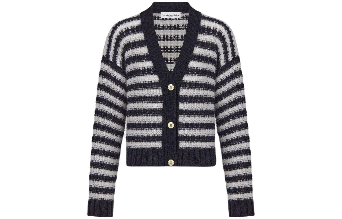 Кардиган женский Dior в полоску, черный
Кардиган женский Dior в полоску, черный