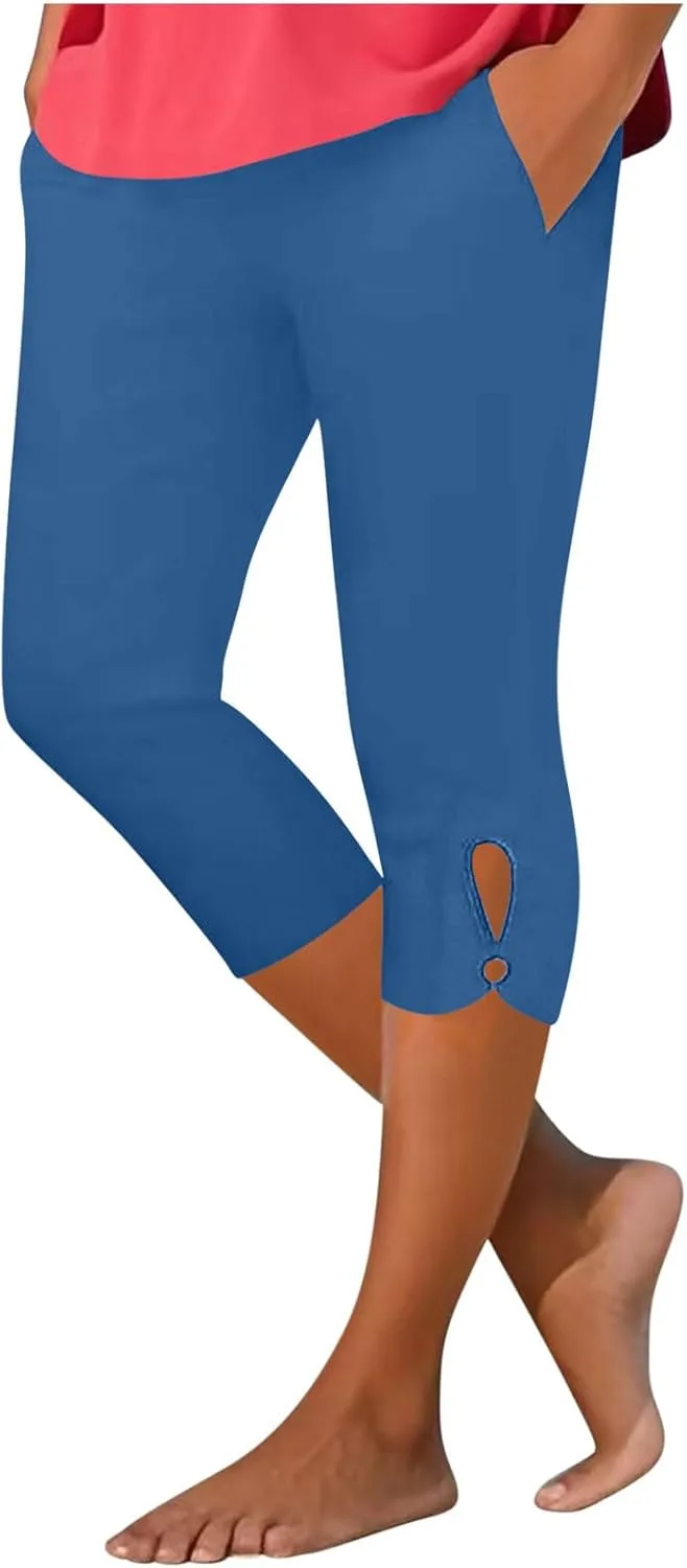 Капри с карманами для женщин High Waisted, летние компрессионные Zzalalana
Капри с карманами для женщин High Waisted, летние компрессионные Zzalalana