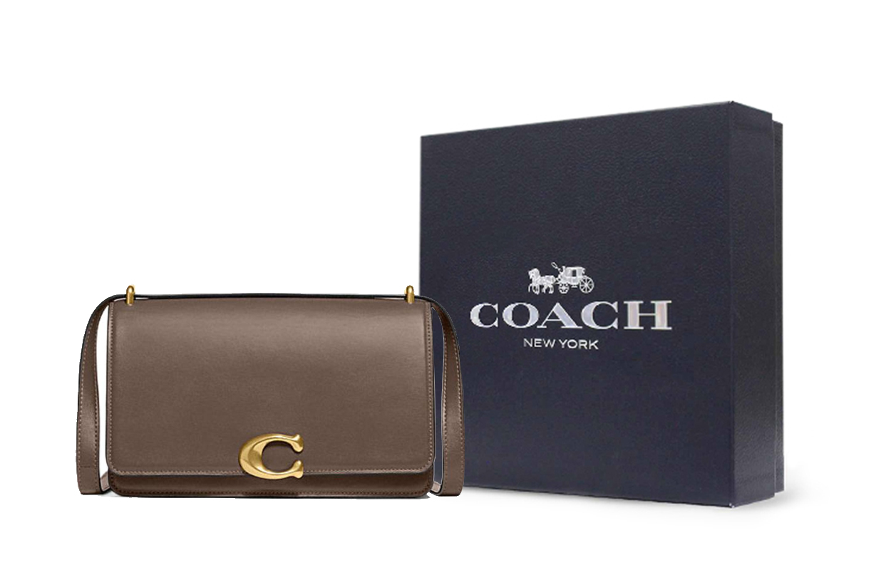 COACH Кожаная сумка через плечо бандитской коровы женская латунь и темно-каменный цвет
COACH Кожаная сумка через плечо бандитской коровы женская латунь и темно-каменный цвет